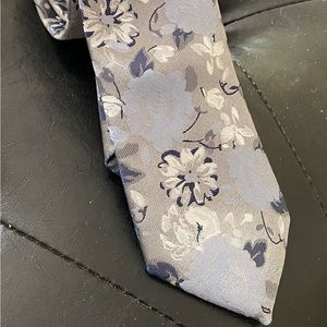 Bespoke Floral Tie.  58” long and 2.5 inches wide